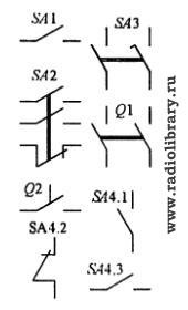 Условное обозначение выключателей