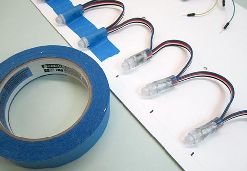 Закрепляем RGB LED