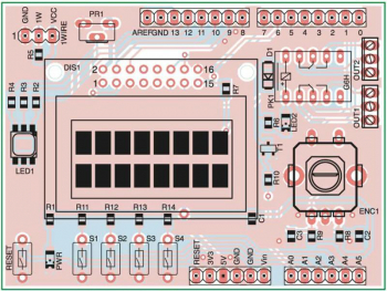 Печатная плата модуля Arduino miniLCD