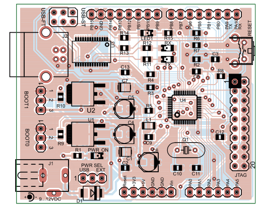 Печатная плата STM32duino