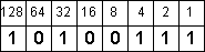 10100111