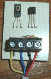DS18B20 и HIH-3610 на плате