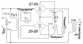 Схема сварочного аппарата