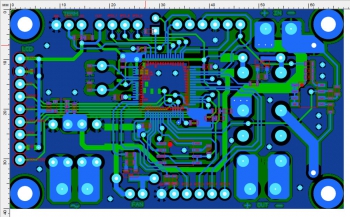 Рисунок 2 – Вид печатной платы в программе Sprint-Layout