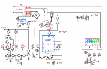Принципиальная схема доработанного YG-1502DD