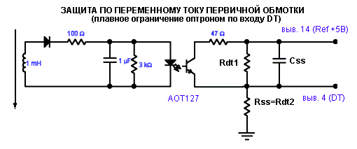 Защита по переменному току первичной обмотки