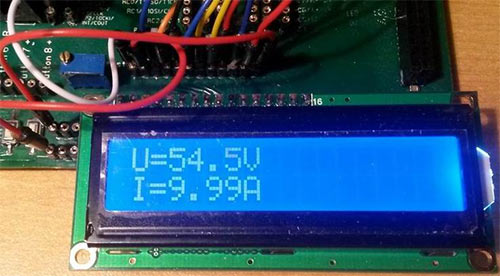 Отображение информации на дисплее 2х16