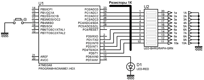 Схема LAN-тестера