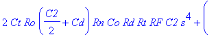 H := (s*C2*Rd*(Ro*Ct*Rt*s Ro Rt)*Rg^3 (Rd*Ro*Ct*Rt*(C2 Cd)*(Rn RF)*s^2 (((C2 Cd)*(Rn RF)*Ro C2*Rt*RF)*Rd Ro*Ct*Rt*(Rn RF))*s Ro*(Rn RF))*Rg^2 Ro*(RF*Rn*Rd*(C2 Cd)*s (Rn RF)*Rd RF*Rn)*(Ct*Rt*s 1)*Rg RF*...