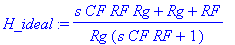 H_ideal := (s*CF*RF*Rg Rg RF)/Rg/(s*CF*RF 1)