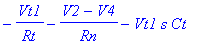 -Vt1/Rt-(V2-V4)/Rn-Vt1*s*Ct
