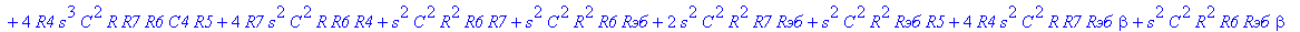 H := (`Rэб`*R7*C4*R5 R7*R6*C4*R5 R4*R6*C4*R5 beta^2*R4*R7*C4*R5 R6*beta^2*R4*C4*R5 R4*R7*C4*R5 `Rэб`*R6*C4*R5 `Rэб`*R7*beta*C4*R5 2*R4*R7*beta*C4*R5 4*R*R7*s*C^2*R4*R5 4*s*C*R6*R4*R7*beta*C4*R5 4*R*s^2...