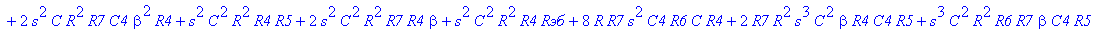 H := (`Rэб`*R7*C4*R5 R7*R6*C4*R5 R4*R6*C4*R5 beta^2*R4*R7*C4*R5 R6*beta^2*R4*C4*R5 R4*R7*C4*R5 `Rэб`*R6*C4*R5 `Rэб`*R7*beta*C4*R5 2*R4*R7*beta*C4*R5 4*R*R7*s*C^2*R4*R5 4*s*C*R6*R4*R7*beta*C4*R5 4*R*s^2...