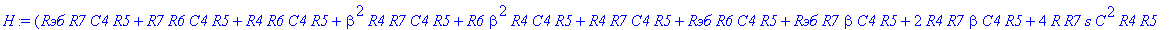 H := (`Rэб`*R7*C4*R5 R7*R6*C4*R5 R4*R6*C4*R5 beta^2*R4*R7*C4*R5 R6*beta^2*R4*C4*R5 R4*R7*C4*R5 `Rэб`*R6*C4*R5 `Rэб`*R7*beta*C4*R5 2*R4*R7*beta*C4*R5 4*R*R7*s*C^2*R4*R5 4*s*C*R6*R4*R7*beta*C4*R5 4*R*s^2...