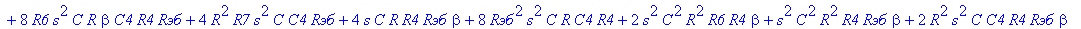 H := (`Rэб`*R7*C4*R5 R7*R6*C4*R5 R4*R6*C4*R5 beta^2*R4*R7*C4*R5 R6*beta^2*R4*C4*R5 R4*R7*C4*R5 `Rэб`*R6*C4*R5 `Rэб`*R7*beta*C4*R5 2*R4*R7*beta*C4*R5 4*R*R7*s*C^2*R4*R5 4*s*C*R6*R4*R7*beta*C4*R5 4*R*s^2...