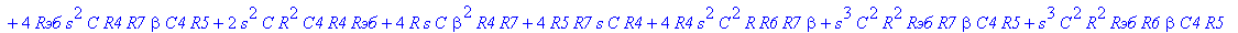 H := (`Rэб`*R7*C4*R5 R7*R6*C4*R5 R4*R6*C4*R5 beta^2*R4*R7*C4*R5 R6*beta^2*R4*C4*R5 R4*R7*C4*R5 `Rэб`*R6*C4*R5 `Rэб`*R7*beta*C4*R5 2*R4*R7*beta*C4*R5 4*R*R7*s*C^2*R4*R5 4*s*C*R6*R4*R7*beta*C4*R5 4*R*s^2...
