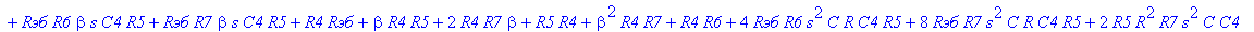 H := (`Rэб`*R7*C4*R5 R7*R6*C4*R5 R4*R6*C4*R5 beta^2*R4*R7*C4*R5 R6*beta^2*R4*C4*R5 R4*R7*C4*R5 `Rэб`*R6*C4*R5 `Rэб`*R7*beta*C4*R5 2*R4*R7*beta*C4*R5 4*R*R7*s*C^2*R4*R5 4*s*C*R6*R4*R7*beta*C4*R5 4*R*s^2...