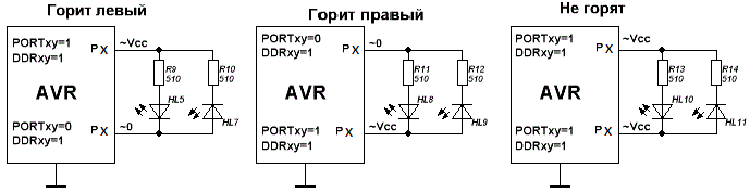 Схема подключения светодиодов