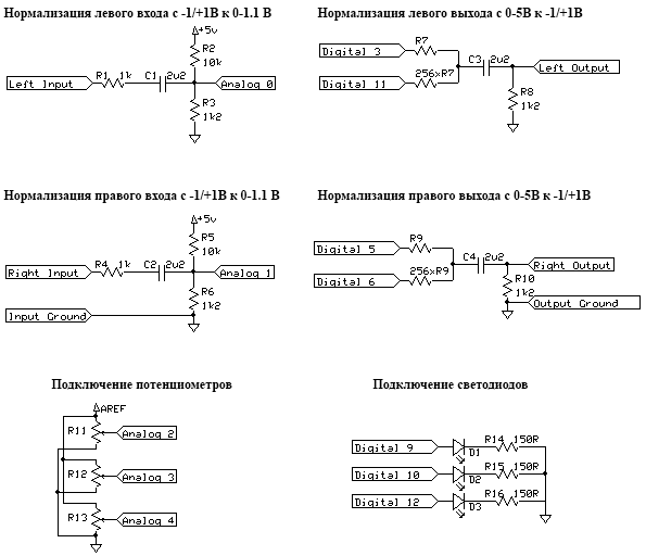 Схемы подключения