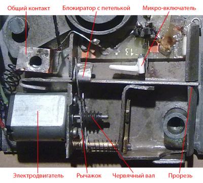 Механизм управления блокирующей задвижкой