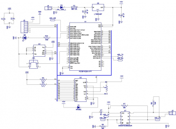Принципиальная сехма дисплея с ModBus интерфейсом