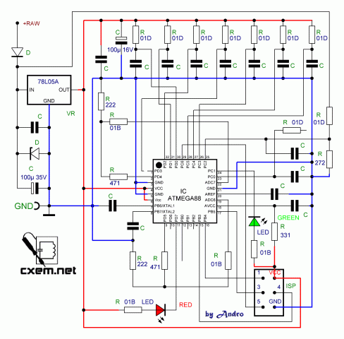Переделанная схема электропривода Danfoss AME 120 NL