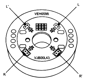 Видеоголовки L', R', L, R