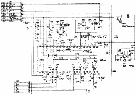 Схема предусилителя ВМ Panasonic NV-SD20/25 типа VEP05180, выполненного на базе микросхемы AN3336SB; Увеличить в новом окне