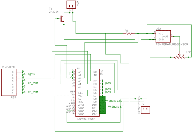 Схема Arduino Shield