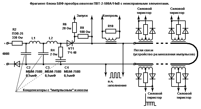Фрагмент схемы БВФ ПВТ-2