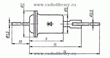 Стабилитрон 2С139А  цоколевка и размеры