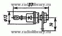 Стабилитрон Д815А  цоколевка и размеры