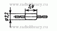 Стабилитрон КС126А  цоколевка и размеры