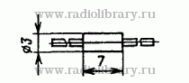 Стабилитрон КС133А  цоколевка и размеры