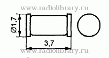 Стабилитрон КС208В  цоколевка и размеры