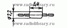 Стабилитрон КС211Ц  цоколевка и размеры