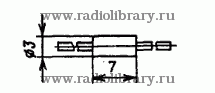 Стабилитрон КС222Ж  цоколевка и размеры