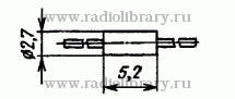 Стабилитрон КС530А  цоколевка и размеры