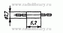 Стабилитрон КС536А-1  цоколевка и размеры