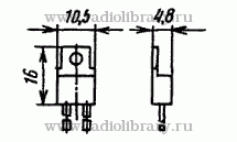 Стабилитрон КС539Г-2  цоколевка и размеры